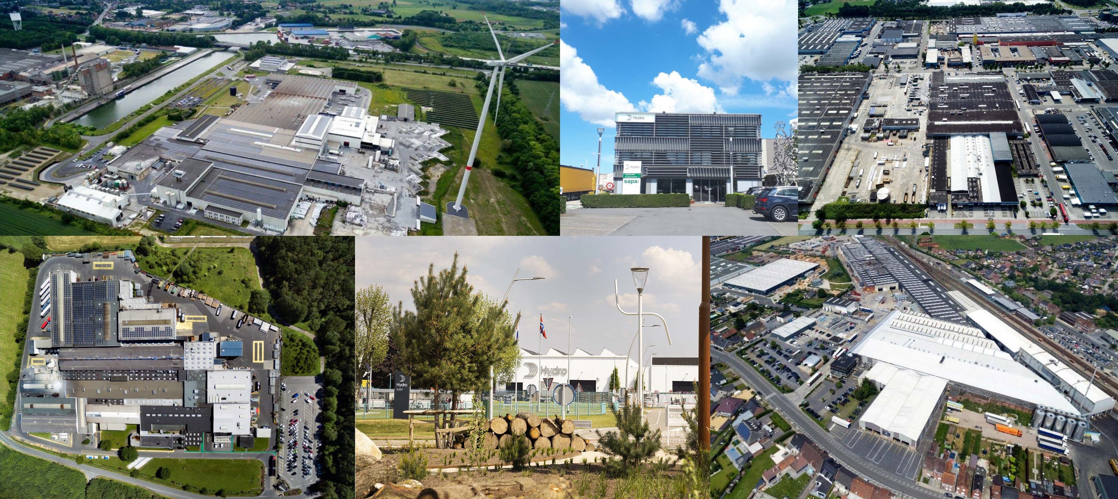 a collage of buildings and streets