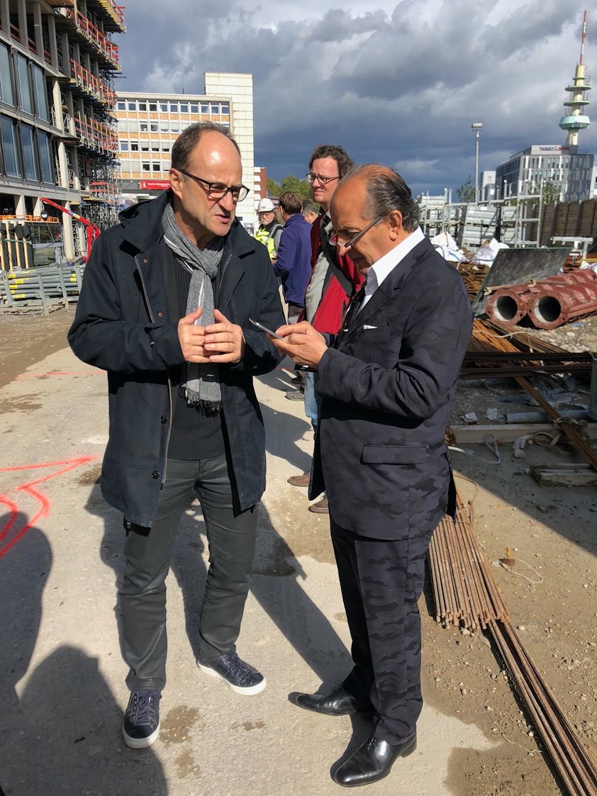 On site during building process Mercator One