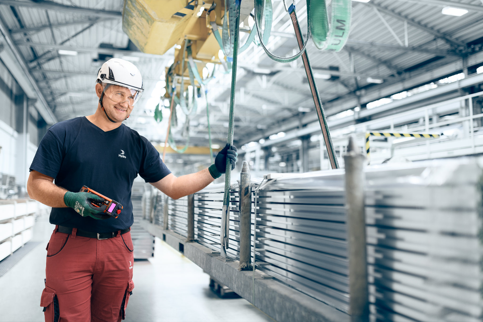 a person in a factory