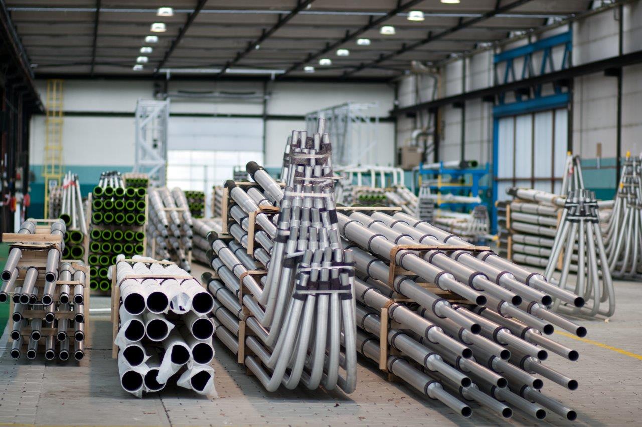 stacks of various poles