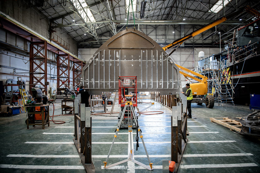 Arksen 85 “Project Ocean” at the Wight Shipyard.