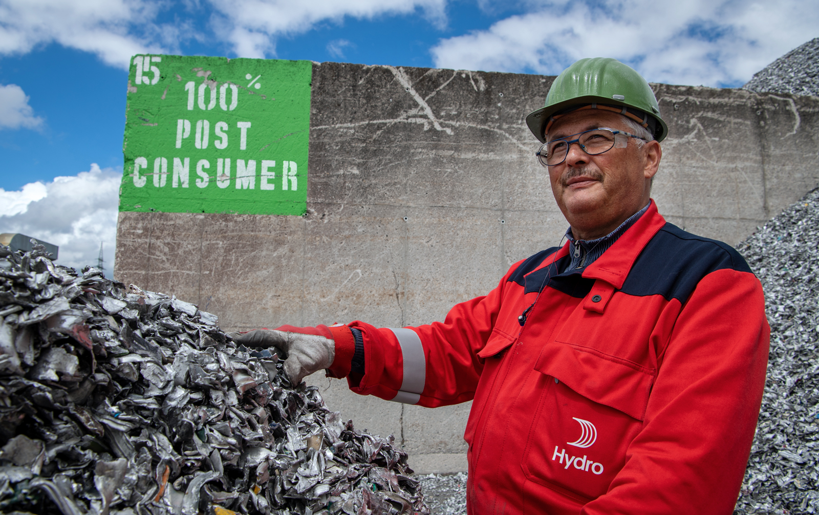 Post consumer scrap at Hydro's Clervaux plant
