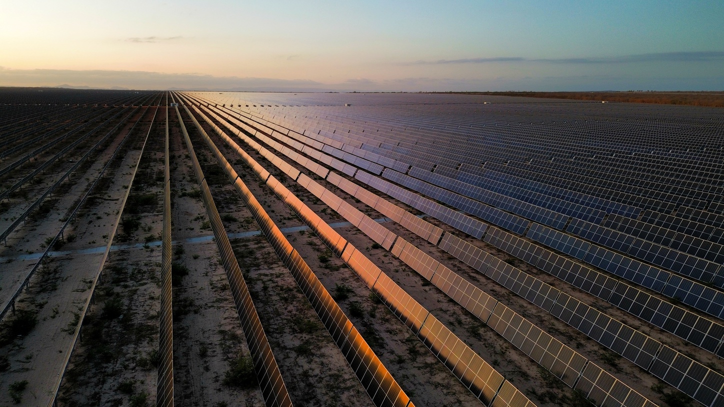 The Mendubim solar plant in Rio Grande do Norte in Brazil