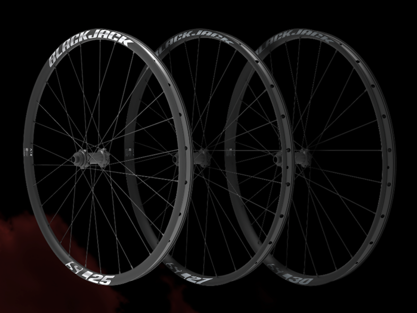 a group of bicycle wheels