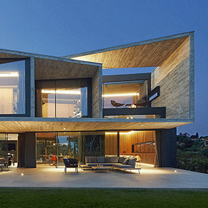 a house with a large front yard