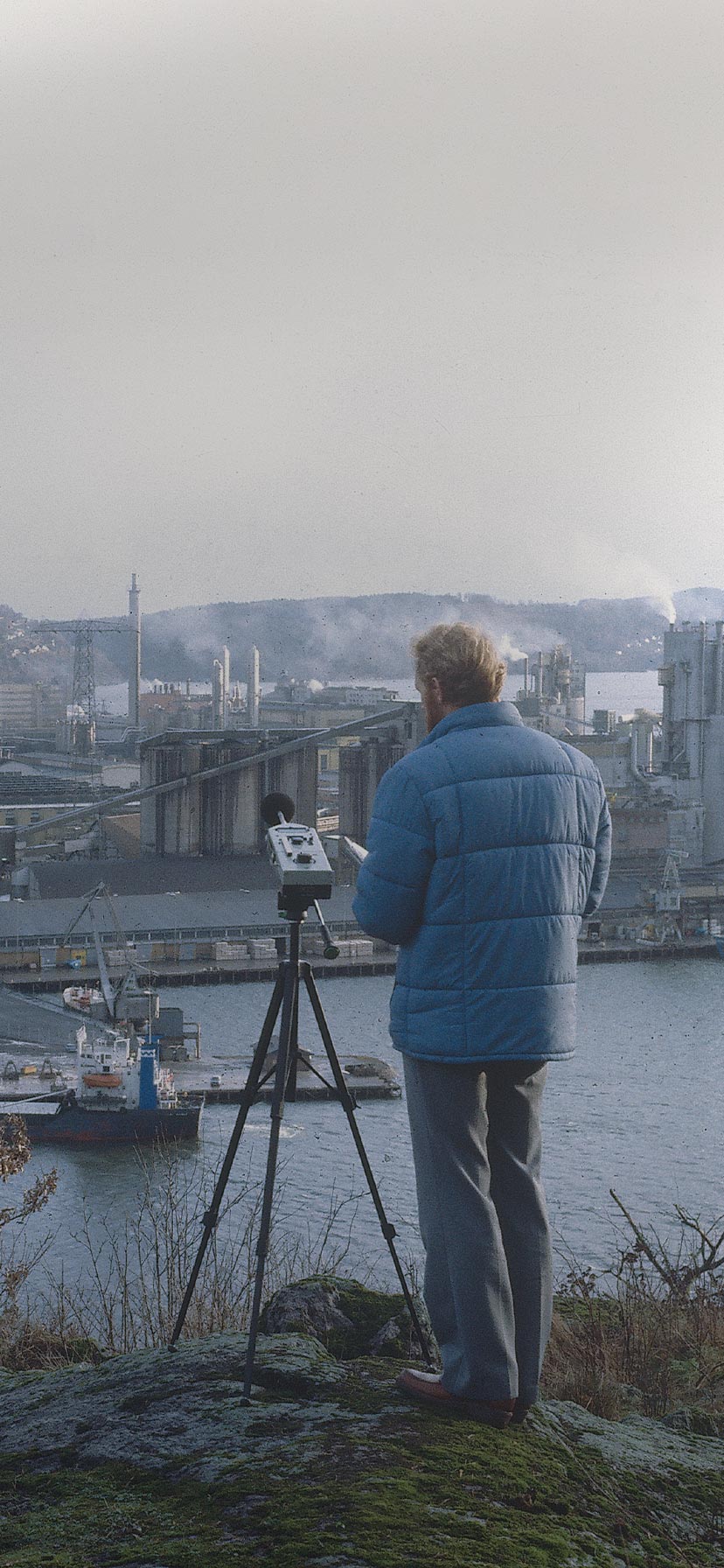 Lydmåling ved Herøya Industripark